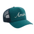 Amiri PF23MAH008 439 Teal Blue Trucker Hat